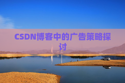 CSDN博客中的广告策略探讨