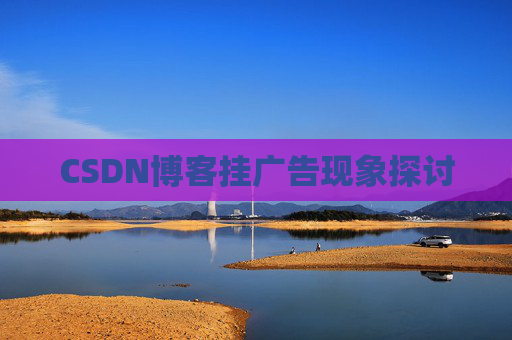 CSDN博客挂广告现象探讨